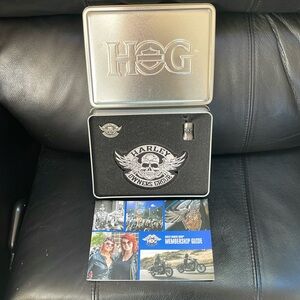 Harley-Davidson Owners Group Welcome Tin, Patch, Pin, Bell and Membership Guide